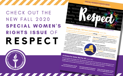 Available Now: Respect’s Special Women’s Rights Issue Celebrating 100 Years of the 19th Amendment