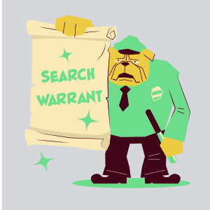 unreasonable search and seizure clip art