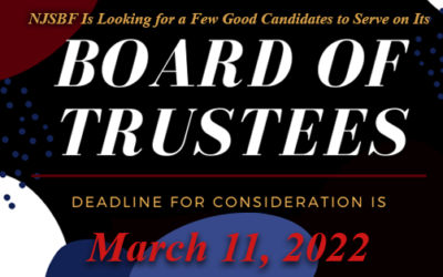 NJSBF Seeking Candidates for Its Board of Trustees
