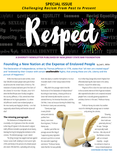 Special Issue: Challenging Racism From Past to Present